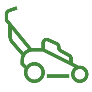 outline of a lawn mower